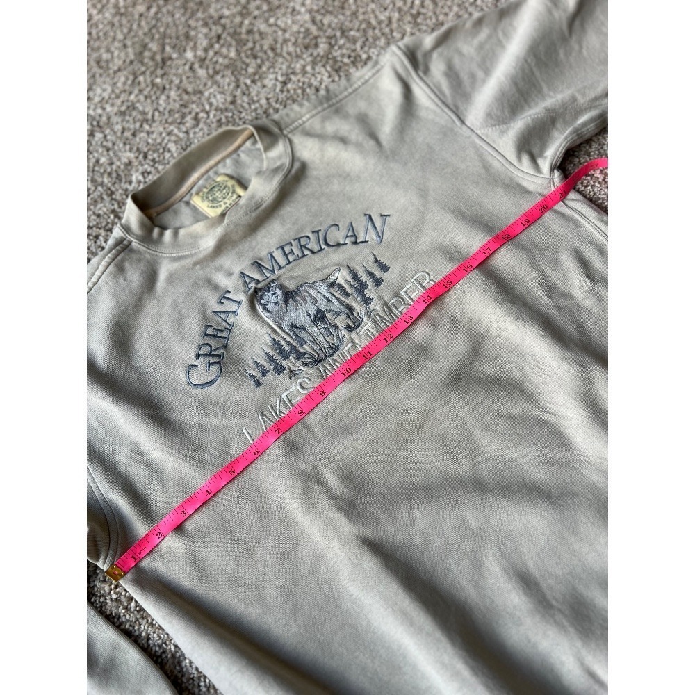 Vintage Great American Lakes & Timbers sweater cotton men size M - Picture 3 of 7
